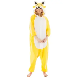 Combinaison kigurumi Lovely Fox jaune 164cm, taille M FETE-C1116M
