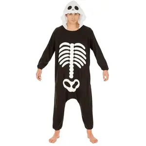 Combinaison kigurumi Squelette, 180cm adulte