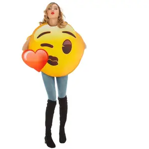 RueDeLaFete Déguisement Emoji® BISOU coeur, adulte pas cher