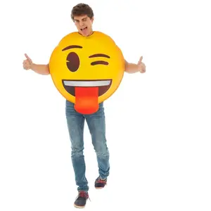 Déguisement Emoji® Clin d'Oeil adulte pas cher