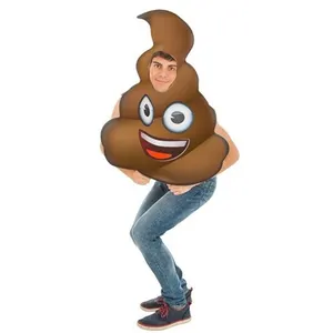 Non communiqué déguisement émoji crotte adulte - taille unique - marron - chaks c4469 pas cher