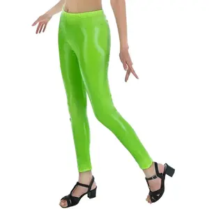 RueDeLaFete Legging adulte luxe FLUO VERT, taille S/M pas cher