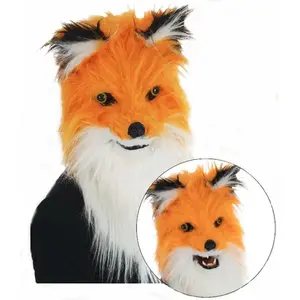 Comparateur de prix : Masque fourrure intégral de RENARD avec bouche articulée