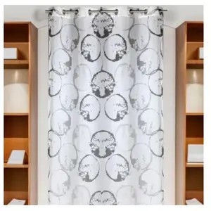 HomeMaison Voilage tamisant au style artistique (135x250 cm - Taupe) pas cher
