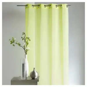 Home Maison Voilage en Etamine unie (140x250 cm - Vert clair)