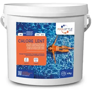 Comparateur de prix : POOLSTYLE Chlore lent en galet 4kg galet de 250g - SCP EUROPE 20
