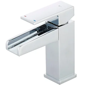 Luzz mitigeur lavabo cascade bas chromé - ESSEBAGNO pas cher