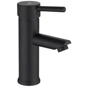 Mitigeur de lavabo H.18,9 cm, noir, Essebagno Deco