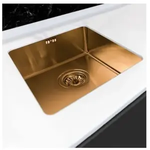 Comparateur de prix : Essebagno 9022118 Luisa évier 1 cuve seule 55x45 en inox cuivre brossé