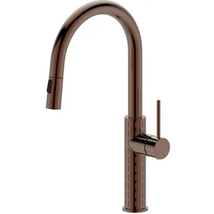 ESSEBAGNO Architek mitigeur évier douchette extractible cuivre brossé pas cher