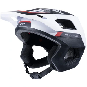 Casque kenny rafale blanc rouge pas cher