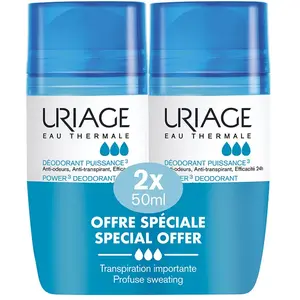 Comparateur de prix : Deodorant Puissance 3 Roll On Peaux Sensibles 2x50ml Uriage