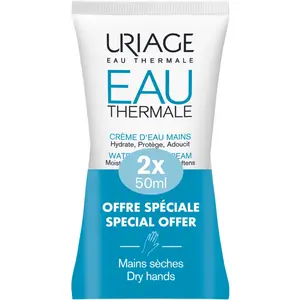 Comparateur de prix : Uriage Eau Thermale Crème d'Eau Mains DUO | 2 x 50 ml PROMO