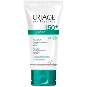 Uriage Hyséac Fluide Solaire SPF50+ Peaux Mixtes à Grasses 50ml pas cher