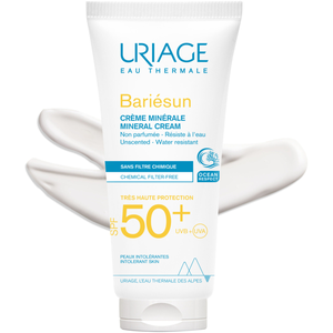 Uriage Bariesun Crème Solaire Minérale à Large Spectre SPF 50+, 100 ml pas cher