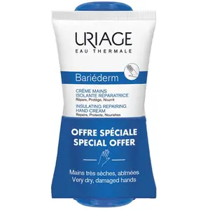 Uriage Bariéderm Crème Mains Isolante Réparatrice 2 x 50ml pas cher