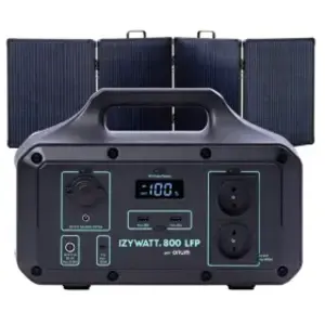 Comparateur de prix : Pack générateur solaire LFP Izywatt 800 + panneau solaire 200W - Orium