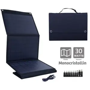 Orium - Panneau solaire pliant monocristalin 30W IZYWATT Mundus pas cher