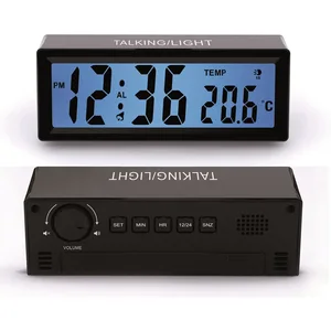 Orium - 11276 - Réveil Parlant Claritys - Noir - pas cher