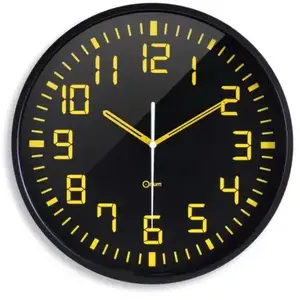 ORIUM Horloge grands caractères silencieuse Contraste Ø30 cm