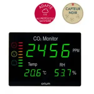 ORIUM Mesureur De Co2 Master Surveillance De La Qualité De L'air pas cher
