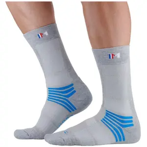 Monnet Trek Air - Chaussettes randonnée Gris / bleu 39 - 40 pas cher