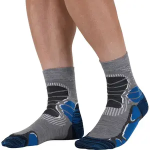Comparateur de prix : Monnet Mid Trek Extra Light - Chaussettes randonnée Bleu 35 - 36