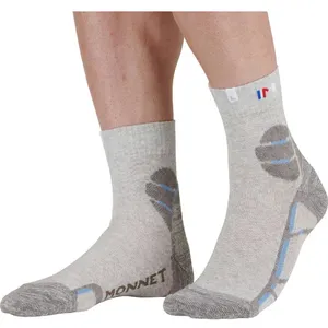 Monnet Trek Lin Mid - Chaussettes randonnée Gris / bleu 39 - 40