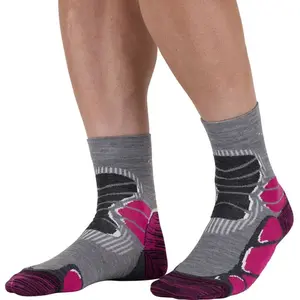 Monnet Mid Trek Extra Light - Chaussettes randonnée Pink 41 - 42 pas cher