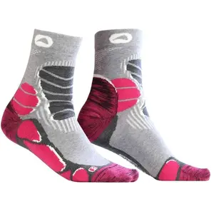 Monnet Mid Trek Extra Light - Chaussettes randonnée Pink 35 - 36 pas cher
