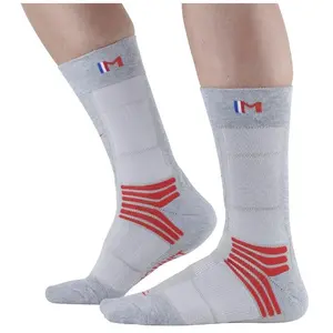 Comparateur de prix : Monnet Trek Air - Chaussettes randonnée Grey / Red 37 - 38