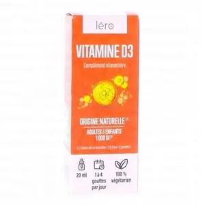 LERO Vitamine D3 1000UI 20ml pas cher