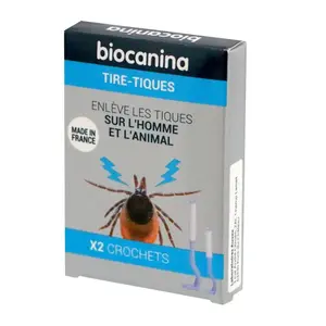 Biocanina tire-tiques 2 crochets boite de 3Vendu parlasante