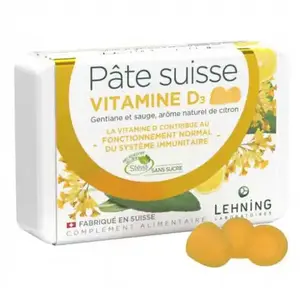 Comparateur de prix : Lehning Pâte Suisse Vitamine D 40 gommes