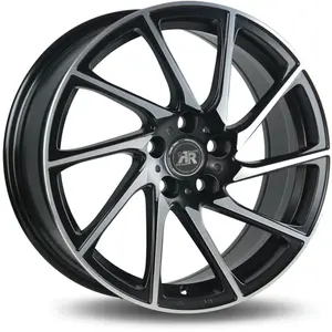 Jante Aluminium Racer 19 Pouces Noir Satin Face Polie Turn pas cher