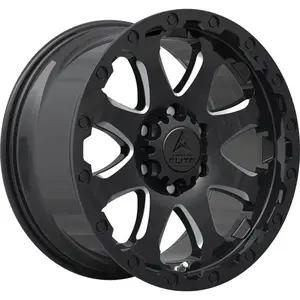 Jante Alu American Elite Wheels Guardian 8x16 6x139.7 Et0- Noir Brilla... pas cher