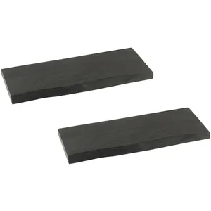 Hellin Lot de 2 etagère murale rectangulaire en bois d'acacia l70 noir acacia