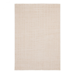 Tapis rectangulaire de salon beige 200x290 - dune