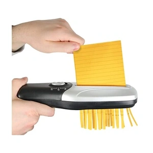 Destructeur de Documents FISHTEC portatif - rechargeable - silver