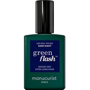 MANUCURIST GREEN FLASH Dark Night Vernis semi-permanent - 15 ml BLEU N... pas cher