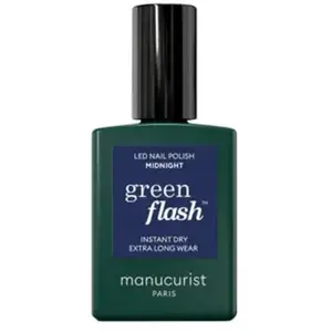 Manucurist Green Flash Led Nail Polish Midnight 15ml pas cher