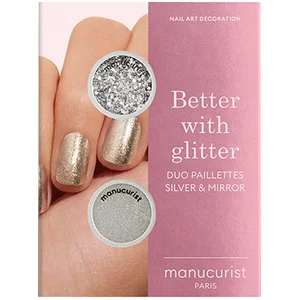Manucurist Duo Paillettés Better With Glitter Silver & Mirror pas cher