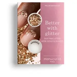 Comparateur de prix : Manucurist - Duo Paillettes Rose Gold & Glazed Kit De Paillettes Pour Nail Art