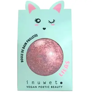 Inuwet bombe de bain pailletée lilas pas cher
