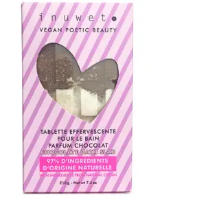 Inuwet Tablette de bain chocolat fizz 210gr pas cher