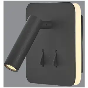Millumine Applique Led Tête De Lit Noire Cayman IiVendu parmaisons-du-monde