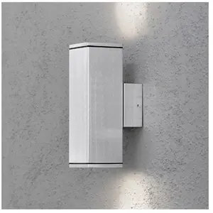 Millumine - Applique Exterieur Double Cubo Gris Clair