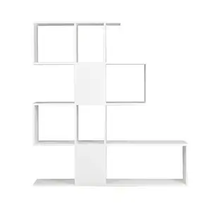 Comparateur de prix : Bibliothèque/séparateur design blanc laqué brillant H147 cm COMO - MIL...