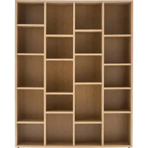 Comparateur de prix : Miliboo - Bibliothèque design finition bois clair chêne L149 cm rythm