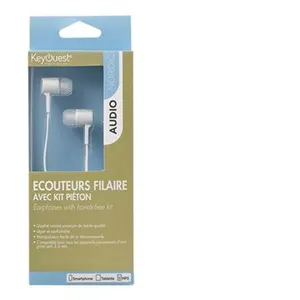 KEYOUEST NORDIC Ecouteurs intra-auriculaire avec micro intégré - Blanc pas cher